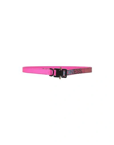 Shop Poliquant Woman Belt Fuchsia Size Onesize Acrylic In Pink