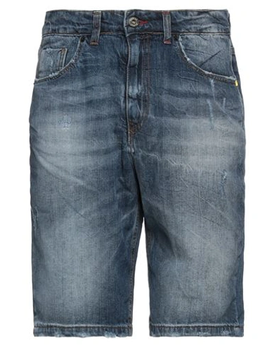 Displaj Man Denim Shorts Blue Size 26 Cotton In Blue