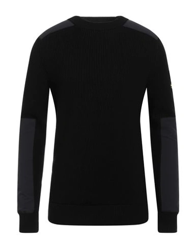 Star Point Man Sweater Black Size Xl Virgin Wool In Black