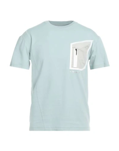 Shop A-cold-wall* Man T-shirt Sky Blue Size Xs Cotton, Elastane, Polyamide