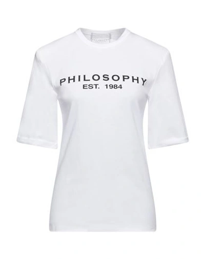 Shop Philosophy Di Lorenzo Serafini Woman T-shirt White Size Xs Cotton