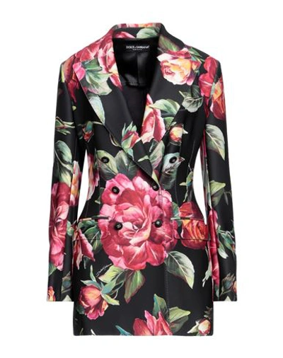 Shop Dolce & Gabbana Woman Blazer Black Size 8 Polyester, Elastane