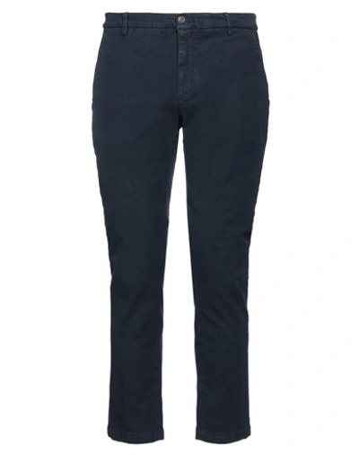 Shop 40weft Man Pants Navy Blue Size 28 Cotton, Elastane