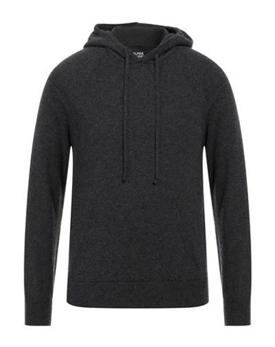 Shop Alpha Studio Man Sweater Steel Grey Size 40 Geelong Wool