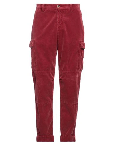 Shop Brunello Cucinelli Man Pants Red Size 36 Cotton