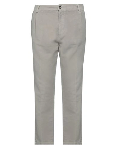 Shop Beaucoup .., Man Pants Grey Size 28 Cotton, Elastane