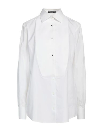 Shop Dolce & Gabbana Woman Shirt White Size 2 Cotton