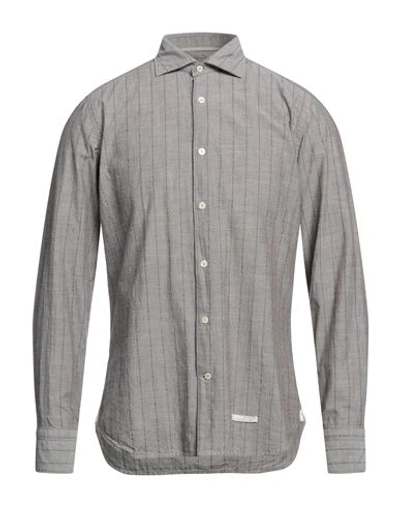 Shop Tintoria Mattei 954 Man Shirt Grey Size 15 ¾ Cotton, Polyamide