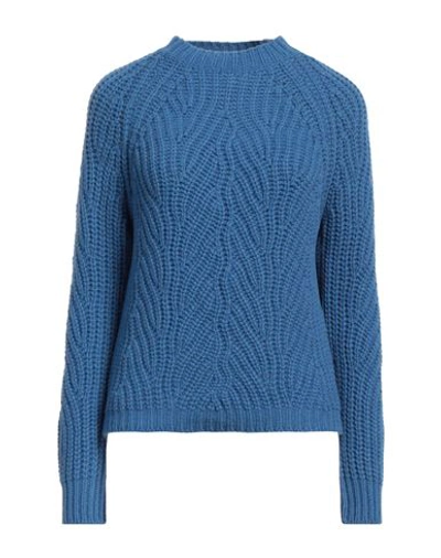 Shop Aragona Woman Sweater Azure Size 6 Cashmere In Blue