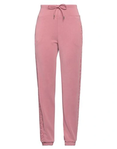 Ea7 Woman Pants Antique Rose Size Xxl Polyester, Modal, Elastane, Viscose In Pink