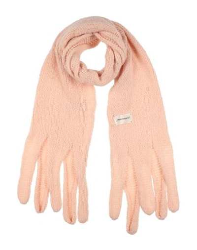Shop Hinnominate Woman Scarf Blush Size - Acrylic, Alpaca Wool, Virgin Wool, Polyamide In Pink