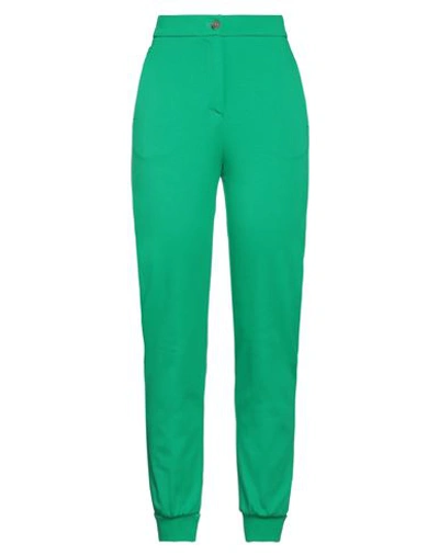 Shop Pinko Woman Pants Green Size 4 Viscose, Polyamide, Elastane