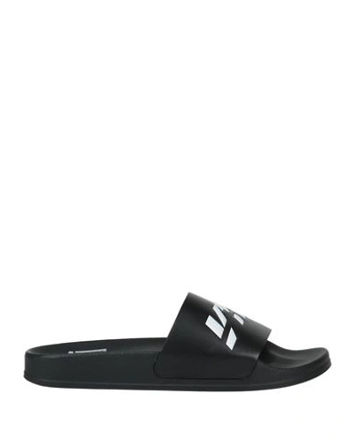Vtmnts Woman Sandals Black Size 9 Soft Leather In Black