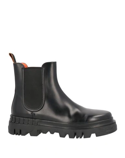 Shop Santoni Man Ankle Boots Black Size 9 Soft Leather