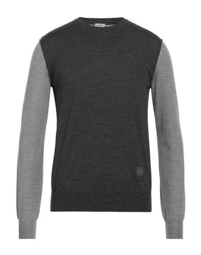 Shop Loewe Man Sweater Grey Size M Wool, Polyamide
