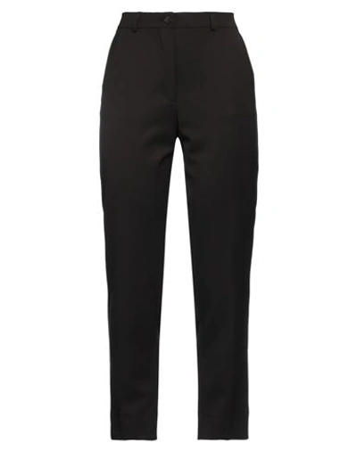 Etro Woman Pants Dark Brown Size 8 Virgin Wool, Elastane In Brown
