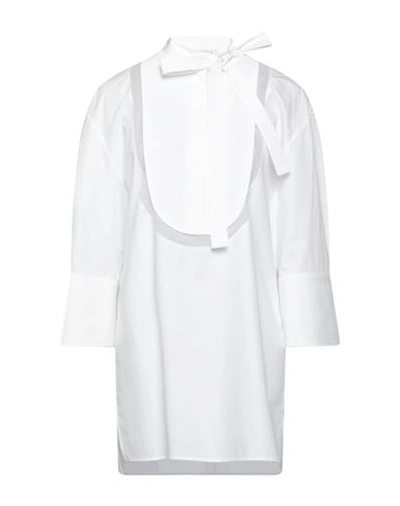 Shop Valentino Garavani Woman Top White Size 8 Cotton, Silk