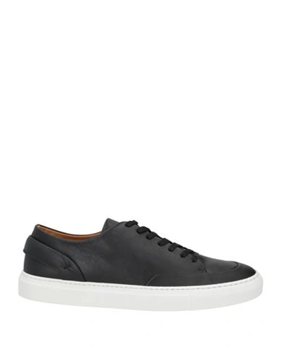 Shop Manifatture Etrusche Man Sneakers Black Size 7 Soft Leather