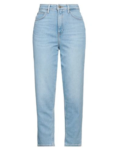 Shop Lee Woman Jeans Blue Size 28w-31l Cotton, Elastomultiester, Elastane