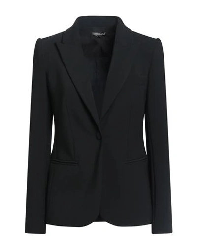 Sartoria 74 Woman Blazer Black Size 10 Acrylic, Viscose In Black