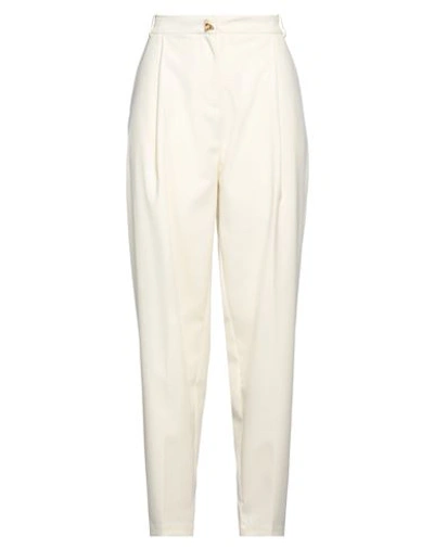 Shop Aeron Woman Pants Ivory Size 6 Polyester, Viscose, Elastane In White