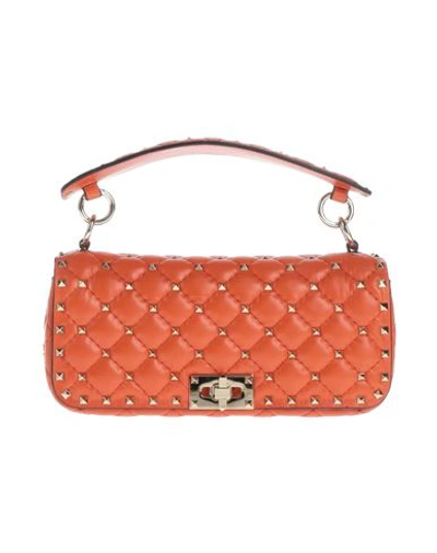 Shop Valentino Garavani Woman Handbag Orange Size - Soft Leather