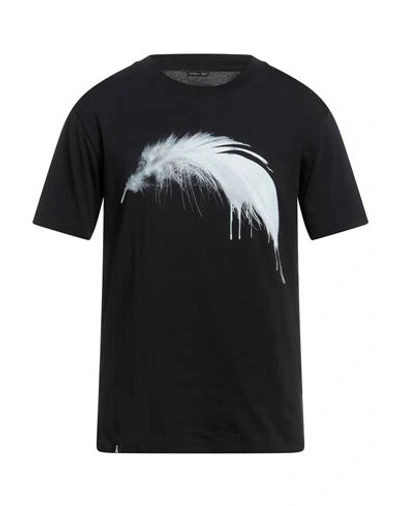 Shop Patrizia Pepe Man T-shirt Black Size S Cotton
