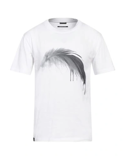Shop Patrizia Pepe Man T-shirt White Size M Cotton