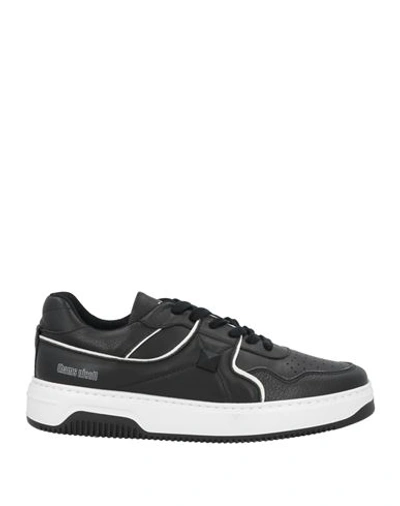 Shop Thoms Nicoll Man Sneakers Black Size 8 Textile Fibers