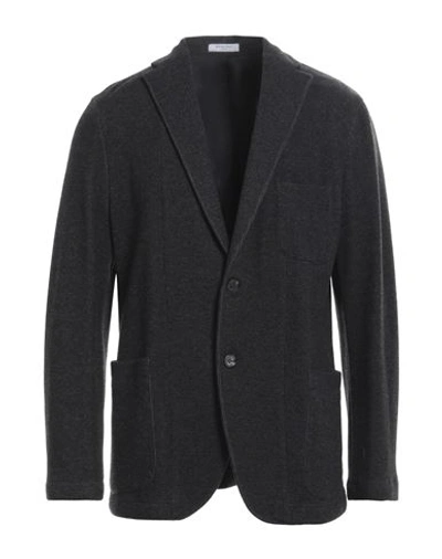 Shop Boglioli Man Blazer Lead Size Xxl Cotton, Virgin Wool, Polyamide In Grey