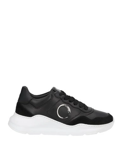 Shop Cavalli Class Woman Sneakers Black Size 6 Soft Leather