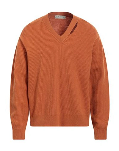 Shop Paura Man Sweater Orange Size M Wool