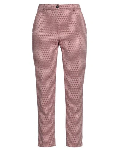 Seventy Sergio Tegon Seventy Venezia Woman Pants Pink Size 4 Cotton, Polyester, Elastane In Pink