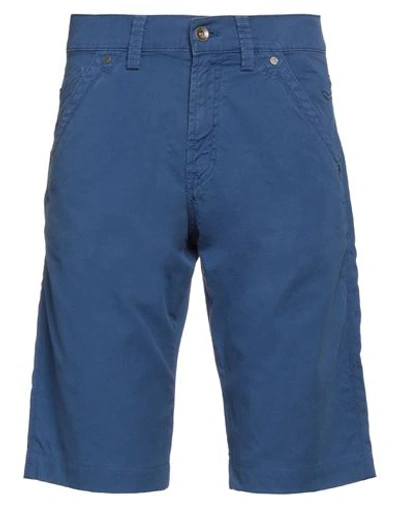 Shop Mason's Man Shorts & Bermuda Shorts Blue Size 30 Cotton, Elastane