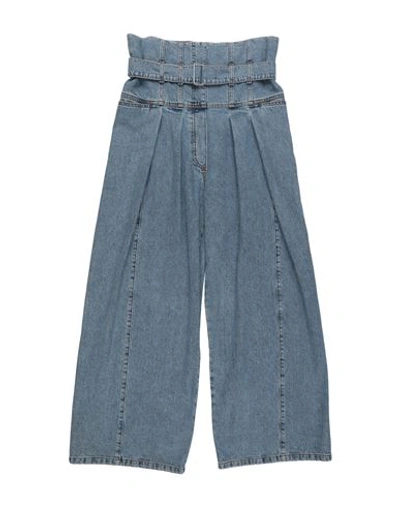 Philosophy Di Lorenzo Serafini Woman Denim Pants Blue Size 6 Cotton In Blue