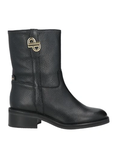 Shop Pollini Woman Ankle Boots Black Size 11 Soft Leather