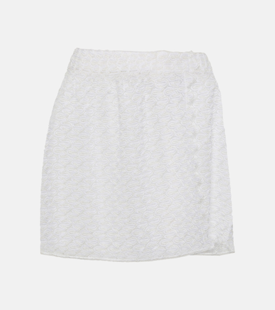 Shop Missoni Crochet-knit Miniskirt In White