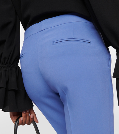 Shop Etro Tailored Straight Pants In Blue