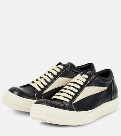 RICK OWENS VINTAGE LEATHER SNEAKERS 