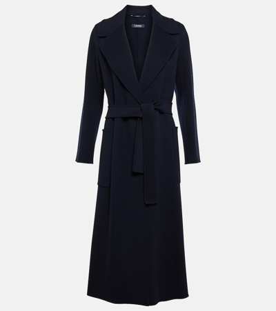 's Max Mara Paolore Wool Robe Coat In Black