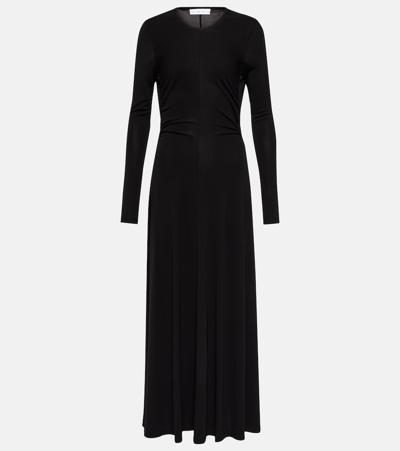 Shop Proenza Schouler White Label Cutout Jersey Maxi Dress In Black