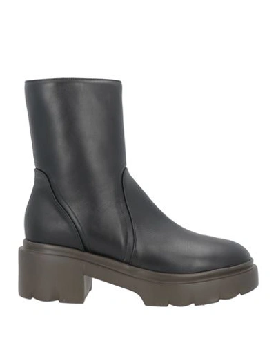 Shop Pomme D'or Woman Ankle Boots Black Size 8 Soft Leather