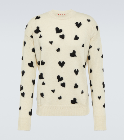 Shop Marni Wool And Alpaca Sweater In White