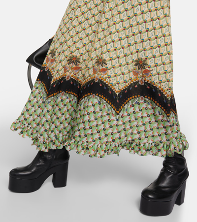 Shop Etro Printed High-rise Maxi Skirt In Multicoloured