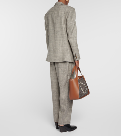 Stella Mccartney Blazer Aus Wolle In Grey