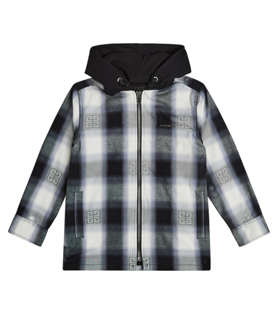 Shop Givenchy 4g Checked Cotton Jacket In Black