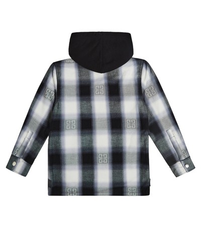 Shop Givenchy 4g Checked Cotton Jacket In Black