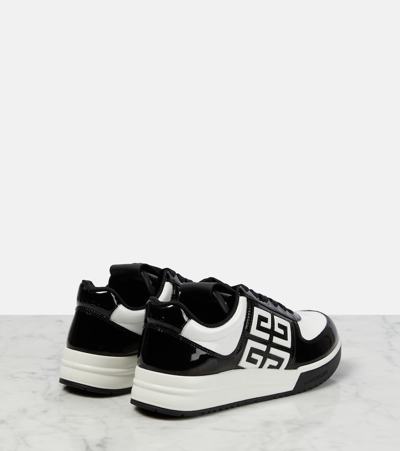 Shop Givenchy G4 Leather Low-top Sneakers In Black