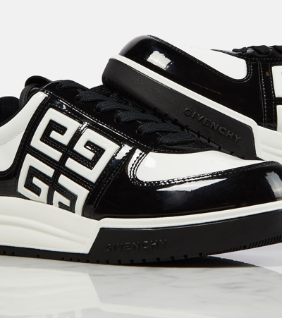 Shop Givenchy G4 Leather Low-top Sneakers In Black
