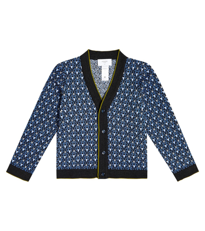 Shop Paade Mode Wool-blend Cardigan In Blue